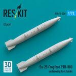 Su-25 Frogfoot PTB-800 underwing fuel tanks (2 pcs) (3D Printed) (1/72) - Image 2