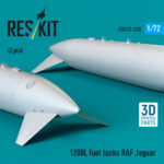 1200 L fuel tanks RAF Jaguar (2 pcs) (3D Printed) (1/72) - Image 2