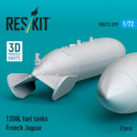 1200 L fuel tanks French Jaguar (2 pcs) (3D Printed) (1/72) - Image 2
