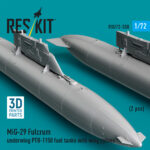 MiG-29 Fulcrum underwing PTB-1150 fuel tanks with wing pylons (2 pcs) (3D Printed) (1/72) - Image 2
