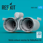 Rafale exhaust nozzles for HobbyBoss kit (3D Printed) (1/72) - Image 2