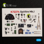 Spitfire Mk.I - interior 3D decals for IBG kit (1/72)