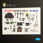 Spitfire Mk.II - interior 3D decals for IBG kit (1/72)