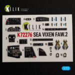 SEA VIXEN FAW.2 - interior 3D decals for Cyberhobby  kit (1/72)