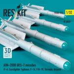 AIM-2000 IRIS-T missiles (4 pcs) (F-4, Eurofighter Typhoon, F-16, F/A-18, Tornado, Gripen) (3D Printed) (1/32) - Image 2