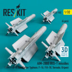 AIM-2000 IRIS-T missiles (4 pcs) (F-4, Eurofighter Typhoon, F-16, F/A-18, Tornado, Gripen) (3D Printed) (1/32) - Image 3
