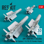 AIM-2000 IRIS-T missiles (4 pcs) (F-4, Eurofighter Typhoon, F-16, F/A-18, Tornado, Gripen) (3D Printed) (1/48) - Image 3
