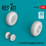 F-111A/B/C/D weighted wheel set (3D Printed) (1/48)