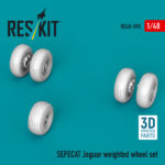 SEPECAT Jaguar weighted wheel set (3D Printed) (1/48)