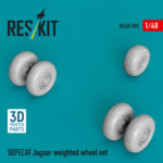 SEPECAT Jaguar weighted wheel set (3D Printed) (1/48) - Image 2