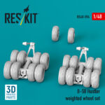 B-58 Hustler weighted wheel set (3D Printed) (1/48) - Image 2