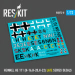Heinkel He 111 (H-16,H-20,H-22) late series (Decals) (1/72)