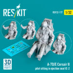 A-7D/E Corsair II pilot sitting in ejection seat IC-2 (3D Printed) (1/32)