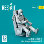 A-7D/E Corsair II pilot sitting in ejection seat IC-2 (3D Printed) (1/32) - Image 2