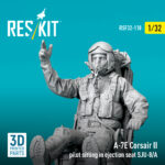 A-7E Corsair II pilot sitting in ejection seat SJU-8/A (3D Printed) (1/32) - Image 3