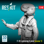 F-35 Lightning II pilot (scene 1) (3D Printed) (1/48) - Image 2