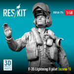 F-35 Lightning II pilot (scene 1) (3D Printed) (1/48) - Image 3
