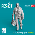 F-35 Lightning II pilot (scene 2) (3D Printed) (1/48)