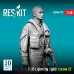 F-35 Lightning II pilot (scene 2) (3D Printed) (1/48) - Image 2