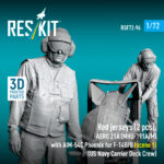 Red jerseys (2 pcs), AERO 21A (MHU-191A/M) with AIM-54C Phoenix for F-14B/D (scene 1) (US Navy Carrier Deck Crew) (3D Printed) (1/72) - Image 3