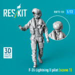 F-35 Lightning II pilot (scene 1) (3D Printed) (1/72)