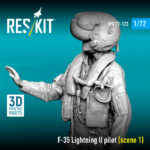 F-35 Lightning II pilot (scene 1) (3D Printed) (1/72) - Image 2