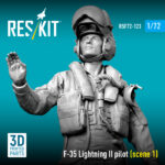 F-35 Lightning II pilot (scene 1) (3D Printed) (1/72) - Image 3