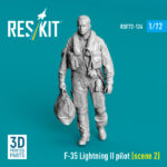 F-35 Lightning II pilot (scene 2) (3D Printed) (1/72)