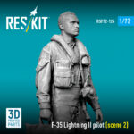 F-35 Lightning II pilot (scene 2) (3D Printed) (1/72) - Image 2