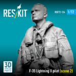 F-35 Lightning II pilot (scene 2) (3D Printed) (1/72) - Image 3