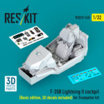 ​F-35B Lightning II cockpit (Basic edition, 3D decals included) for Trumpeter kit (3D Printed) (1/32)
