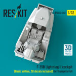 ​F-35B Lightning II cockpit (Basic edition, 3D decals included) for Trumpeter kit (3D Printed) (1/32) - Image 2