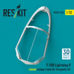 F-35B Lightning II closed canopy frame for Trumpeter kit (3D Printed) (1/32) - Image 2