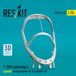 F-35B Lightning II opened canopy frame for Trumpeter kit (3D Printed) (1/32) - Image 3