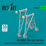 SH-60B/F, HH-60H, MH-60S blade fold restraint system for Kitty Hawk/Zimi Model kit (3D Printed) (1/35) - Image 2