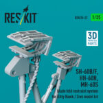 SH-60B/F, HH-60H, MH-60S blade fold restraint system for Kitty Hawk/Zimi Model kit (3D Printed) (1/35) - Image 3