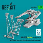 MH-60S folded main rotor with blade fold restraint systems for Academy kit (3D Printed) (1/35) - Image 2