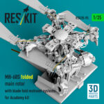 MH-60S folded main rotor with blade fold restraint systems for Academy kit (3D Printed) (1/35) - Image 3