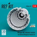 Mirage IIIE exhaust nozzle for Kinetic/Wingman Models kit (3D Printed) (1/48) - Image 3