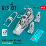 F-4B Phantom II Cockpit (Detailed edition) for Tamiya kit (3D Printed) (1/48)