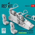 F-4B Phantom II Cockpit (Detailed edition) for Tamiya kit (3D Printed) (1/48) - Image 2