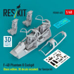 F-4B Phantom II Cockpit (Basic edition, 3D decals included) for Tamiya kit (3D Printed) (1/48)