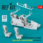 F-4B Phantom II Cockpit (Basic edition, 3D decals included) for Tamiya kit (3D Printed) (1/48) - Image 2