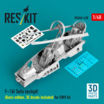 F-16I Sufa cockpit (Basic edition, 3D decals included) for GWH kit (3D Printed) (1/48)