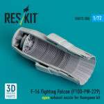 F-16 Fighting Falcon (F100-PW-229) open exhaust nozzle for Hasegawa kit (3D Printed) (1/72) - Image 2