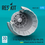 F-16 Fighting Falcon (F100-PW-229) open exhaust nozzle for Revell kit (3D Printed) (1/72) - Image 3