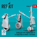 F-4J/S Phantom II landing gear with weighted wheel set for Zoukei-Mura kit (Metal + 3D Printed) (1/48) - Image 2
